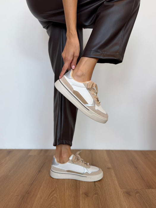 Sneakers BJ bianca/beige