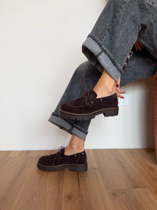 Mocassino barca scamosciato TDM