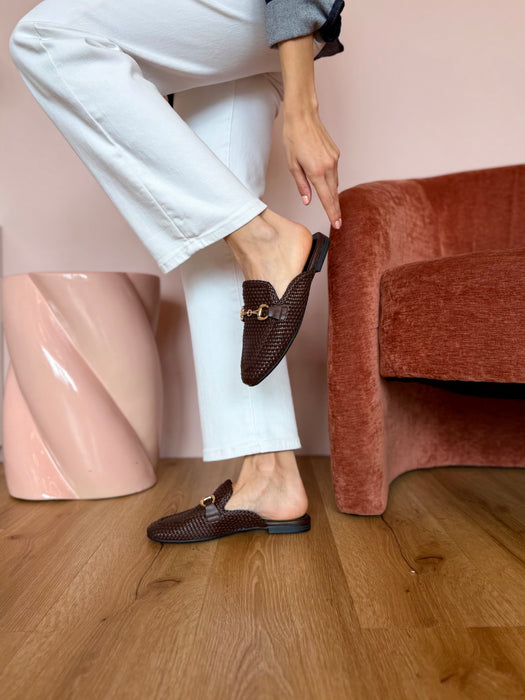 Mules intreccio CHOCO