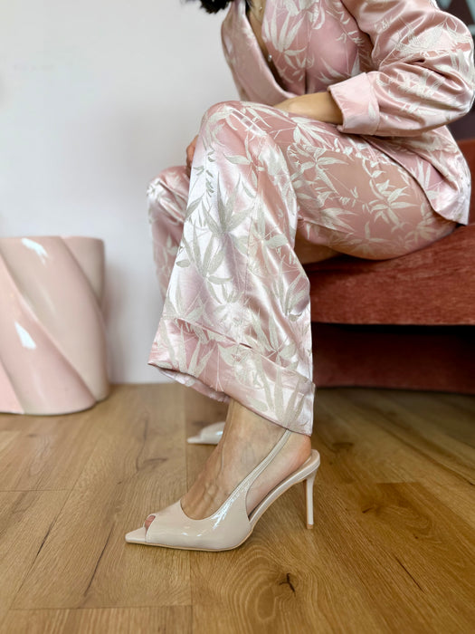 Slingback open toe NUDE