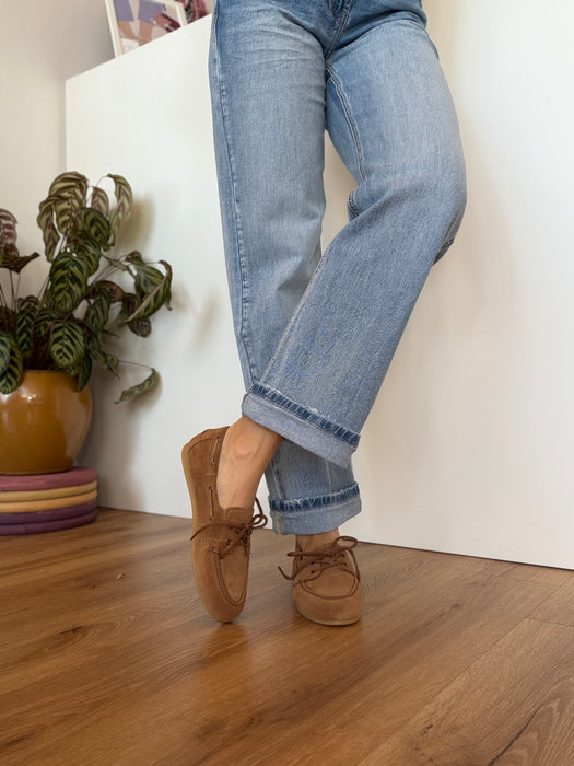 Mocassino barca cuoio