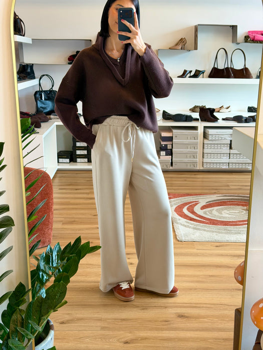 PANTALONI FLUIDI CON COULISSE - due colori
