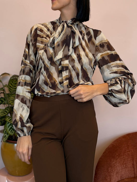 Camicetta fantasia Georgette