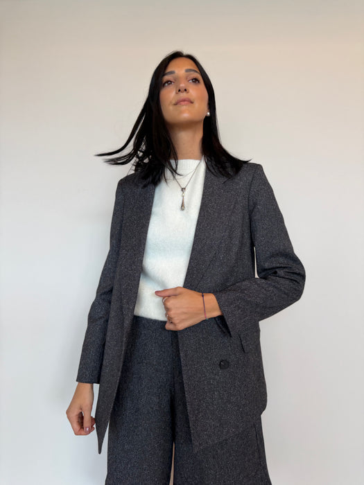 Blazer grigio tweed sale/pepe