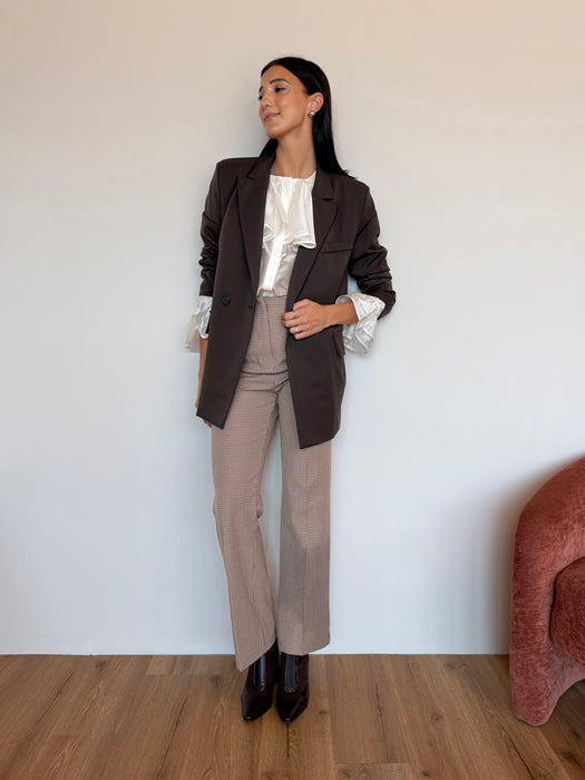 Pantalone zampetta quadretti
