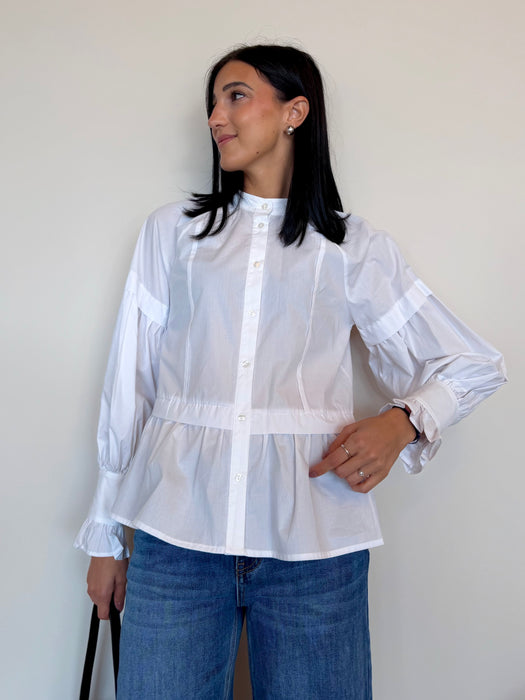 CAMICIA CON VOLANT IN VITA