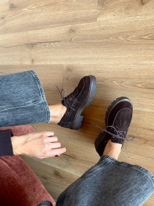 Mocassino barca scamosciato TDM