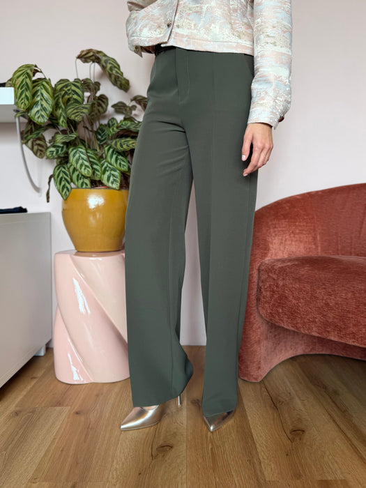 Pantalone morbido verde