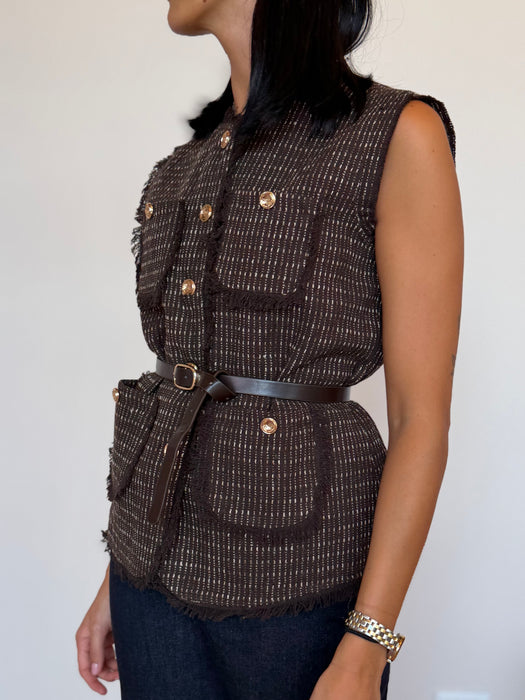 Gilet tweed - 2 colori