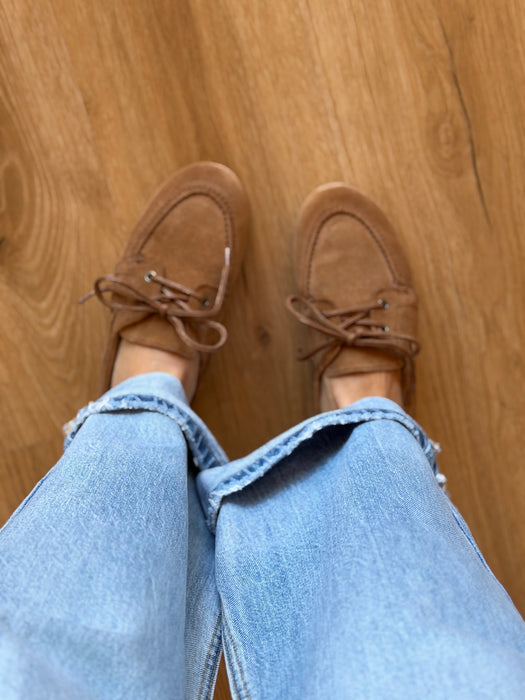 Mocassino barca cuoio