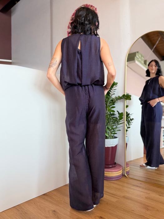 Coordinato blu fluido