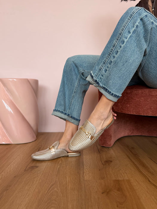 Mules intreccio DORATO