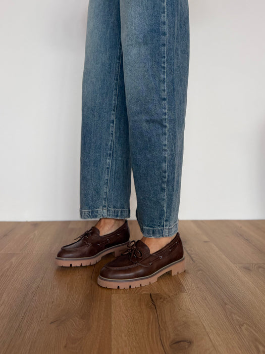 Mocassino barca TIM marrone