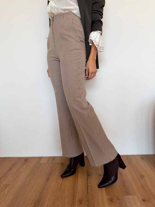 Pantalone zampetta quadretti