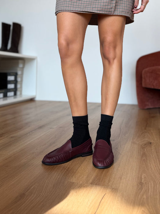 Mocassini UNIKA BURGUNDY