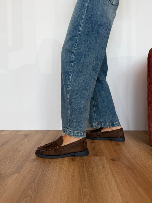 Mocassino – CR4451 camoscio marrone