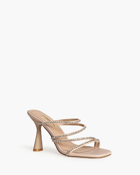 Mules brillantini tacco