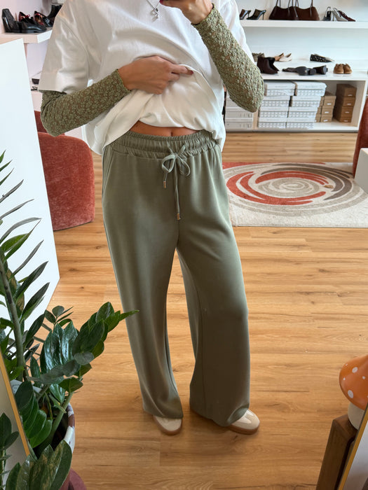 PANTALONI FLUIDI CON COULISSE - due colori