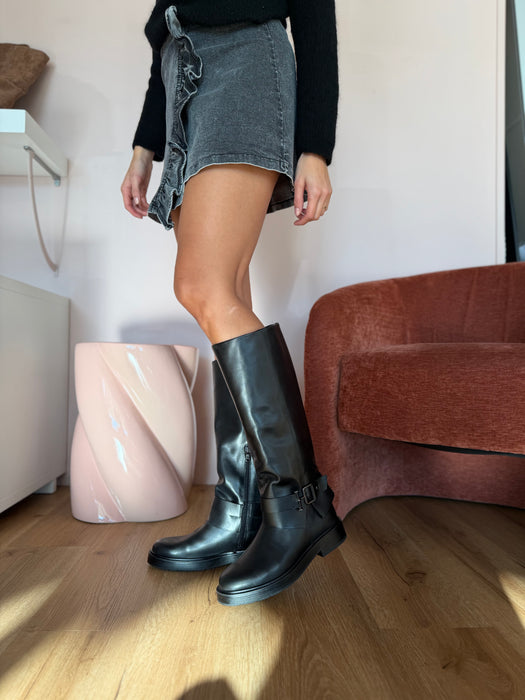 Stivale ghetta vera pelle