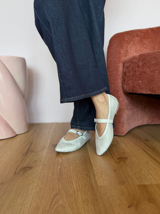 Ballerina strass crema