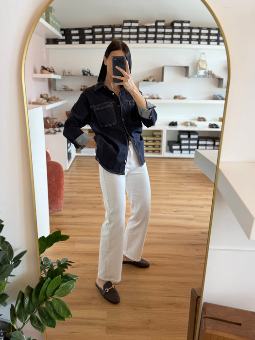 Jeans dritto bianco JIJI
