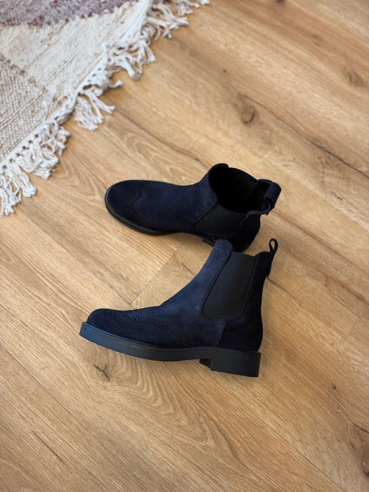 Chelsea boots camoscio BLU NAVY
