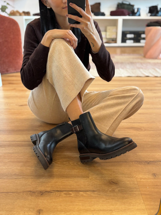 Beatles vera pelle blu navy