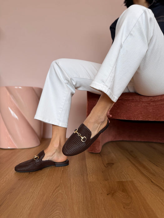 Mules intreccio CHOCO