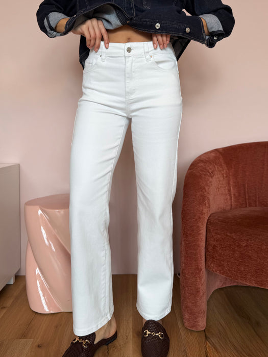 Jeans dritto bianco JIJI