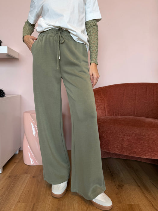 PANTALONI FLUIDI CON COULISSE - due colori