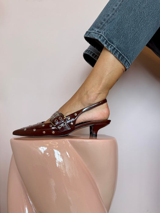 Slingback VINO borchie