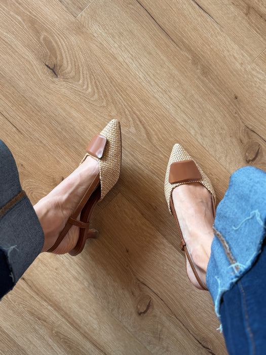 Slingback CLEO cuoio