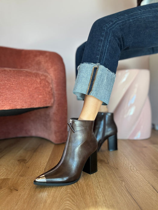 Tronchetto cerniera BROWN