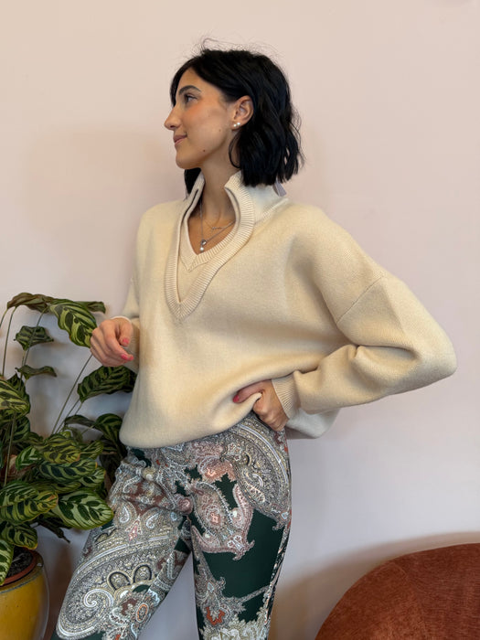 Maglione doppio collo - vari colori