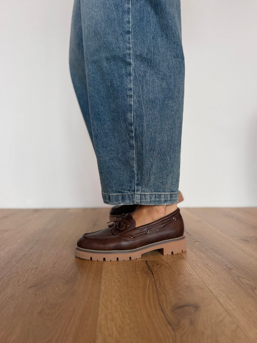 Mocassino barca TIM marrone