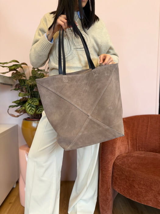 Tote bag scamosciata