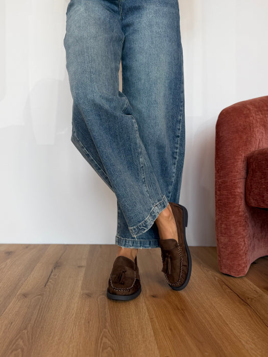 Mocassino – CR4451 camoscio marrone