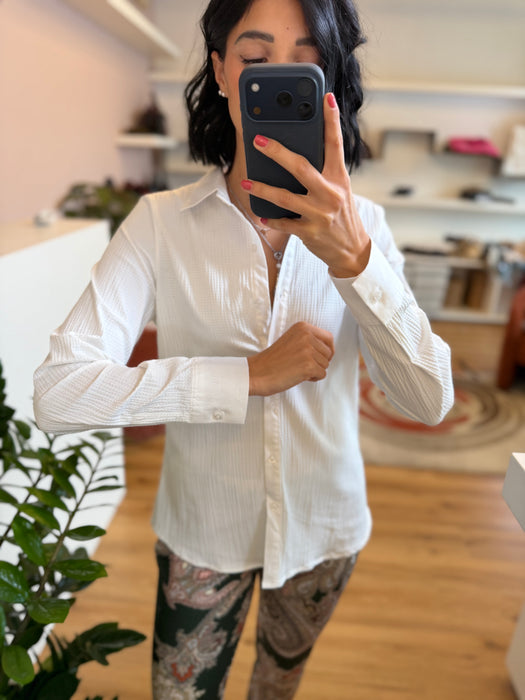 Camicia NO STIRO nido d'ape