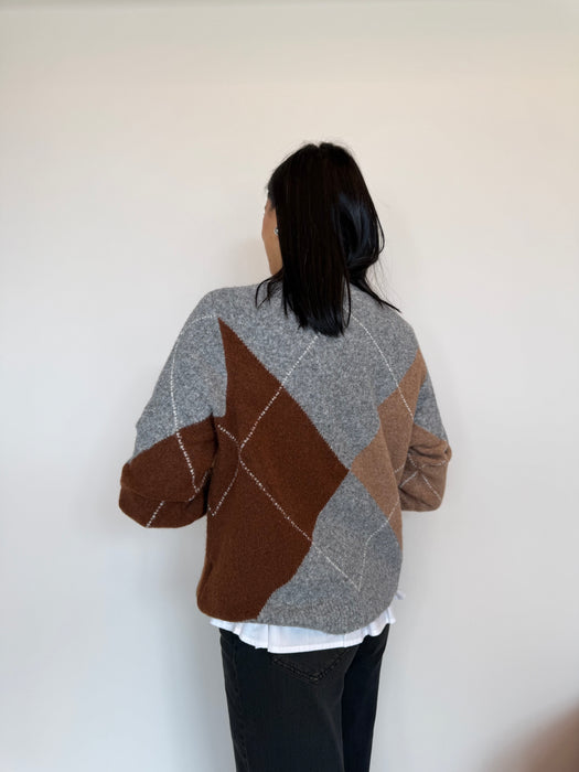 Maglione girocollo ROMBI - due colori