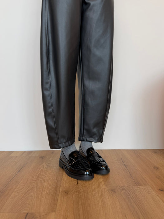 Mocassino frangette BRUNO NERO
