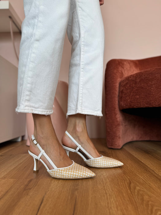 Slingback rafia ONDE PIANE
