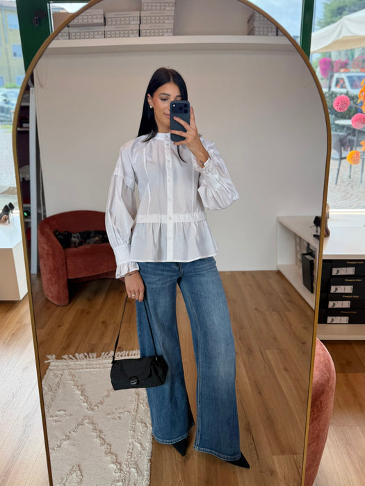 CAMICIA CON VOLANT IN VITA