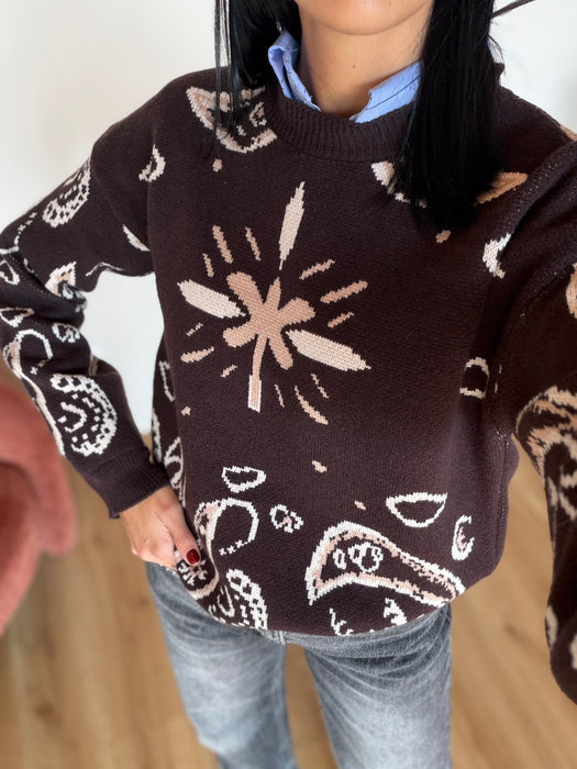 Maglione girocollo bandana - vari colori