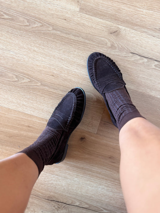 Mocassino UNIKA CAMOSCIO MARRONE