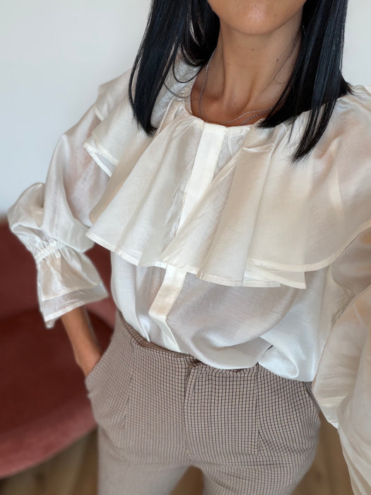 Camicia volant tencel