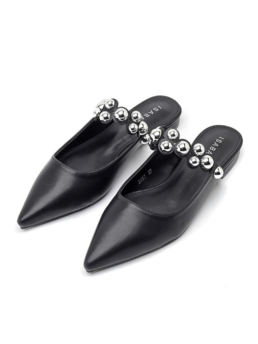 Sabot a punta con fascia NERO