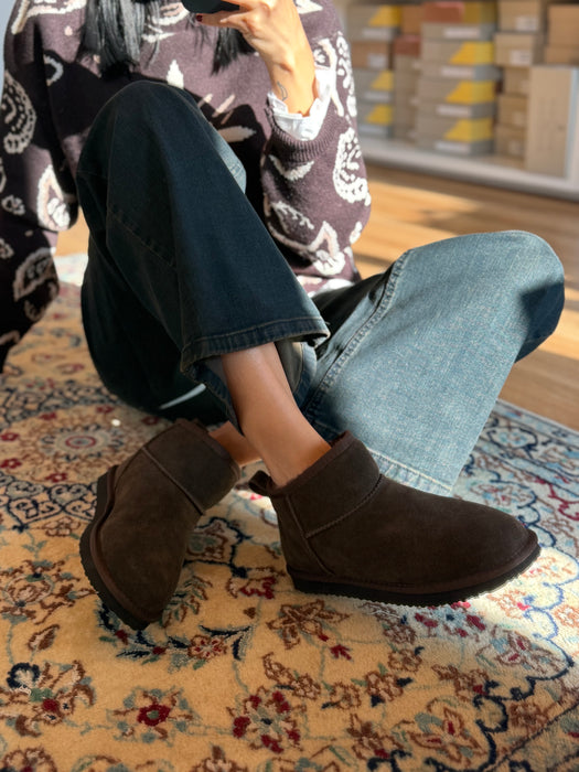 Stivaletto pelo MINI MARRONE