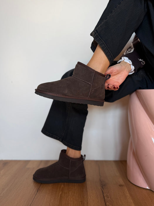 Stivaletto pelo MINI MARRONE