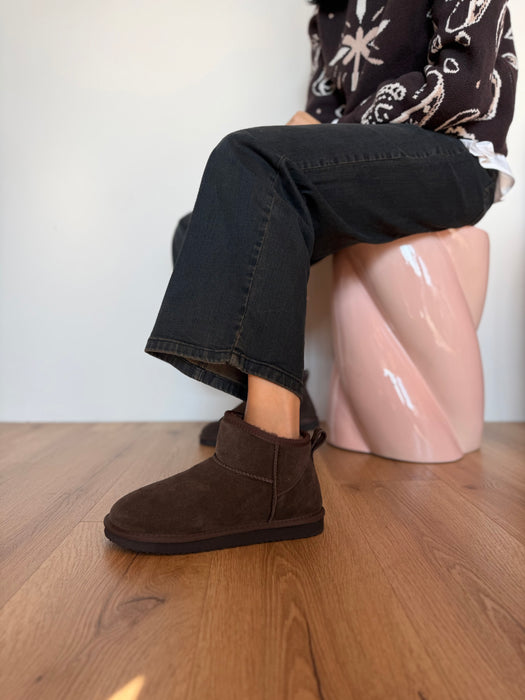 Stivaletto pelo MINI MARRONE