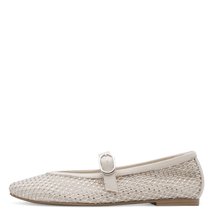 Ballerina strass crema